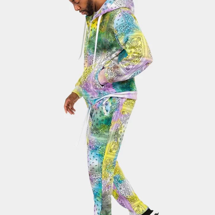 Bandana Paisley Tie Dye Track Suit