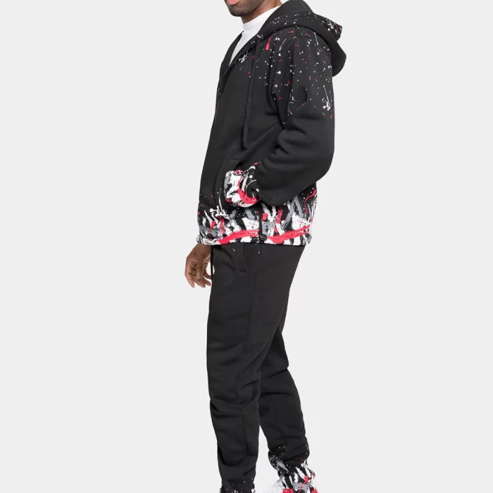 Paint Splatter Fleece Tracksuit