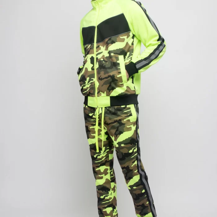 Reflecting Neon Camo Tracksuit