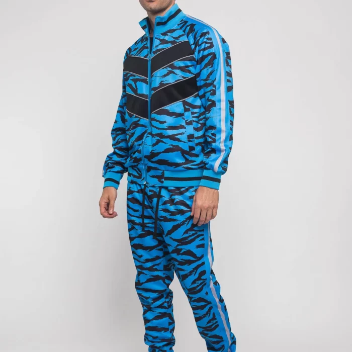 Reflective Tape Tiger Stripe Tracksuit