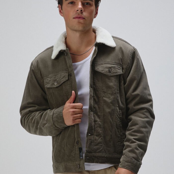 Corduroy Sherpa Trucker Jacket