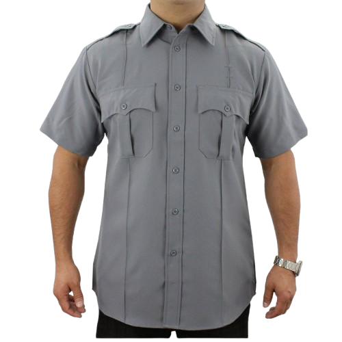 First Class 100% Polyester Short Sleeve Men's Uniform Shirt